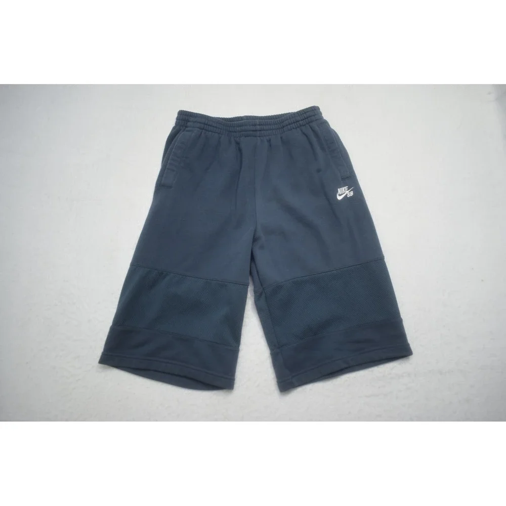 Nike SB Sweat Gym Shorts‎ Blue Performance Cotton Blend W/ Pockets Boys XL